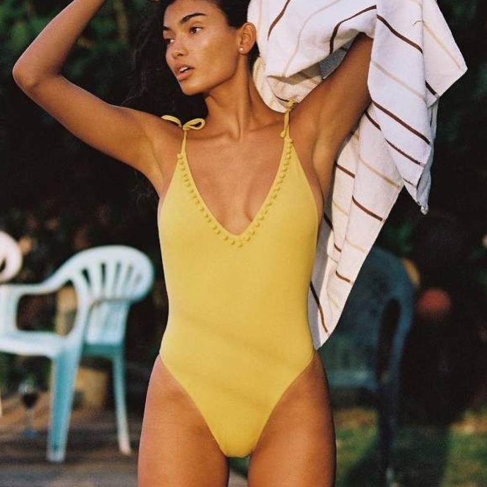 Billabong Sincerely Jules Last Sun V-Neck Low-Back One Piece Swimsuit